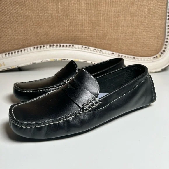 Cole Haan Black Leather Slip-On Loafers Women’s Flat Size 8.5B - Picture 2 of 15
